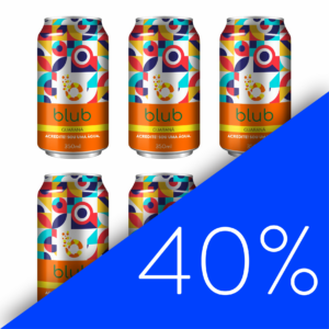 blub guaraná 350ml (6 latas)